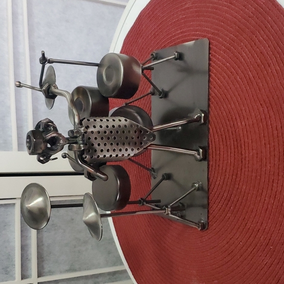 Vintage Hinz & Kunst Metal Drummer Figurine made in Germany - Picture 4 of 6